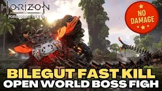 Horizon Forbidden West &mdash; Bilegut Fast Kill No Damage | World Map Boss Fight (Very Hard Mode)