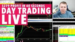 DAY TRADING LIVE $279 PROFIT!