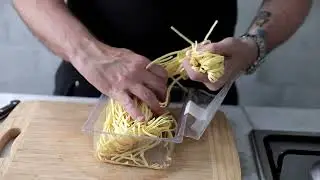 Chef Luca Ciano makes Spaghetti with Swiss Diamond!