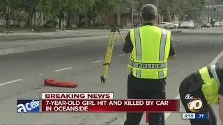 7-year-old girl hit and killed by truck in Oceanside