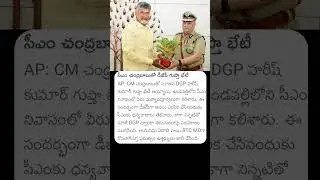 CM Chandra Babu - DGP Harish Gupta Meeting #cmchandrababu #andhrapradeshnews #andhrapradesh #police