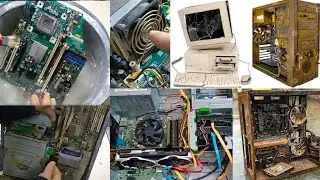 ترميم أجهزة الكمبيوتر القديمة التي تم التقاطها من مكب النفايات | Damaged scrap computers
