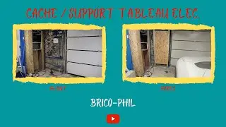 Cache ou support tableau électrique en OSB - Episode 1