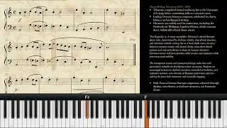 Telemann &mdash; Entr&eacute;e (Rigaudon) | Piano Sheet Music Tutorial