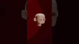 My First Attempt at Making a Head in Blender #learningblender  #animation #3Dcharacter