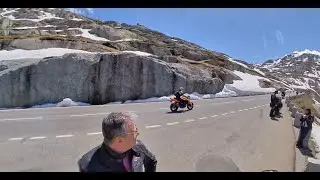 Motorrad L&auml;rm - Beispiel aus den Schweizer Alpen (Grimselpass)