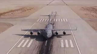 Elephant walk At Edwards Air Force Base During Aerospace Valley Hybrid Air Show