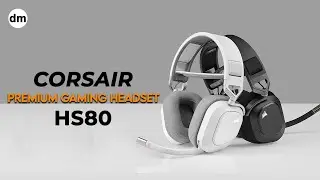 CORSAIR HS80 RGB | USB Wired Gaming Headset | Carbon Edition | Direct Macro