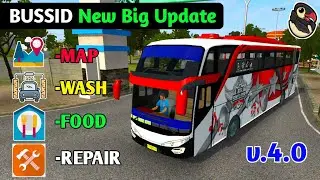 Bus simulator indonesia new update 4.0 | New Map, Washing System, Food Area, Aleem Asad