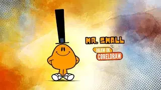 How To Draw Mr. Small (The Mr. Men Show) l Coreldraw | Drawing