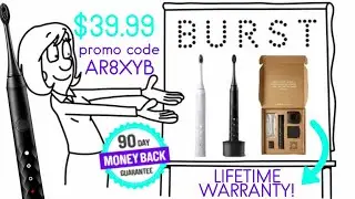 BURST TOOTHBRUSH REVIEW SAVE $30 PROMO CODE AR8XYB SAVE UP TO $35+ ON BURST ORAL CARE PRODUCTS