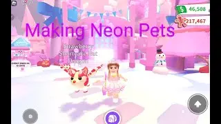 Adopt Me Christmas Pet! Making Neon Strawberry Bat Dragon & Other Winter Event Neon Pets