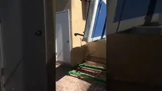 DIY Lifting the Mattress Upstairs using a Scissor Lift