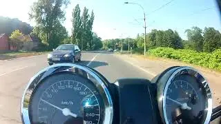 Honda HORNET 900 / CB900F - Short Distance Run - 210 Km/h