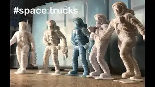 Marx Toys Six Inch Apollo Astronaut Figures w/Blue Variant, and Subtle Casting Differences!