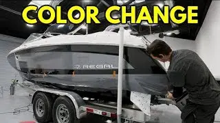 How to Vinyl Wrap a Boat | Regal 26' FasDeck Full Color Change Vinyl Wrap
