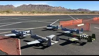 Five Freewing A-10 Jets Flying at AEF 2018