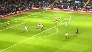GOAL: James Hanson - Aston Villa vs Bradford City - Capital One Cup Semi Final (2nd Leg)