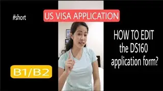 HOW TO CORRECT DS 160 AFTER SCHEDULING APPOINTMENT ? | US VISA APPLICATION #short