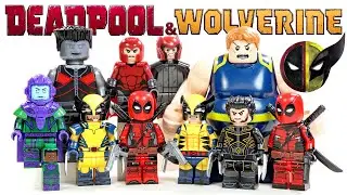 Lego Deadpool & Wolverine Multiverse Set 2 Unofficial Lego Minifigures w/ Colossus & Blob BigFigs
