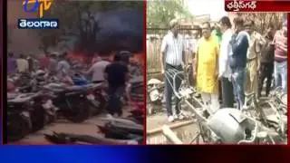Fire Breaks out Near Raipur Railway Station | Chhattisgarh:  150 Vehicles Gutted