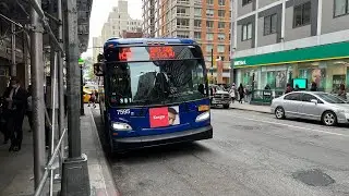 MTA: On Board 2019 New Flyer XD40 Xcelsior #7595 On The M50 Crosstown Bus To W Midtown: (04/21/2022)