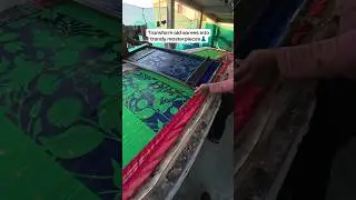 Transform old sarees into new trendy masterpieces👗 #nannapanenishub #boutique #screenprinting #saree