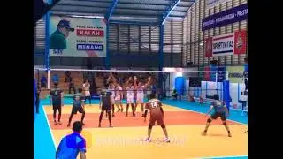 DIMAS SAPUTRA Smash lost blok | Variasi Tumpuk || Pdam Bekasi Vs LaVani ||| Friendly Games !!!