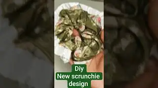 new scrunchie  design #diy #viral #howtocutcurlyhair #hindisong