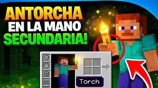 🔥 TORCH IN OFF HAND | Addon for Minecraft Bedrock 1.21 💡🟩