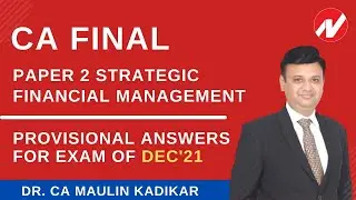 CA Final SFM Provisional Suggested answers Dec. 2021