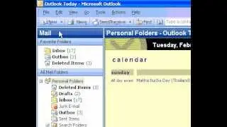 Microsoft Office Outlook 2003 Change the background and layout