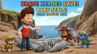 Brave Heroes SAVE Baby Seals from a Tangle of Net
