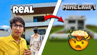 Real To Minecraft | Sourav Joshi House in Minecraft🤩