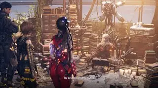 Stellar Blade. Meeting the prophet Orcal, in the Presence Chamber. PS5 60FPS
