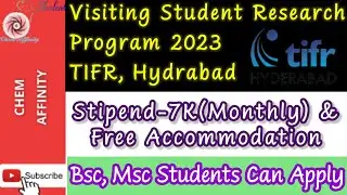Summer Internship 2023 At TIFR Hyderabad || Stipend- 7K || Anyone Can Apply || Must Watch Video