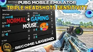 Pubg Mobile Emulator Best Sensitivity Settings | No Recoil Pubg Mobile Gameloop Settings #pubg