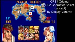 CPS1 Original - Street Fighter 2 Character Select Original concept by Deejay Verstyle