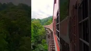 Crossing a scary bridge in ghat section(Mangalore-Bangalore railway line)