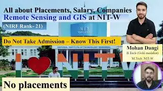 NIT Warangal Remote sensing & GIS Placements  | Salary, Companies #nitwarangal #m.tech placements