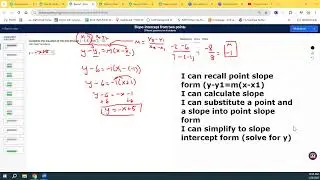 Acc2 Slope Intercept Word Problems and Models