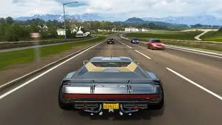 2058 Quadra Turbo-R V-TECH ✪ Forza Horizon 4 Gameplay *NO HUD* (Cyberpunk 2077 Car)