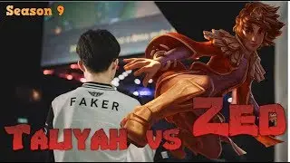 Faker - Taliyah vs Zed Mid - LoL Season 9 KR Ranked | League of Legends Replays