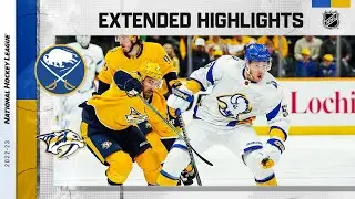Buffalo Sabres vs. Nashville Predators Jan 14, 2023 HIGHLIGHTS