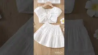 Baby Girl Top With Skirts Best for summer #monthlyphotoshootideas