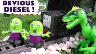 Dinosaur Toys Monster Story with Thomas and Friends Trains
