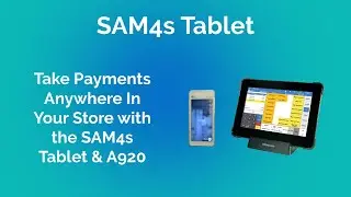 Take Payments Anywhere In Your Store with the SAM4s Tablet