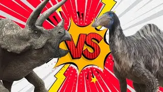 Batalla de DINOSAURIOS | Triceratops vs Deinocheirus
