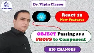 Passing Object as Props to Component in React 19 Hindi -15 | Dr. Vipin Classess