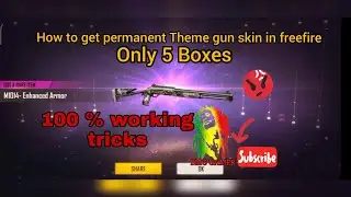 Free fire Permanent gun skin tricks 100% working | 2021 new tricks to get permanent gun skin |
